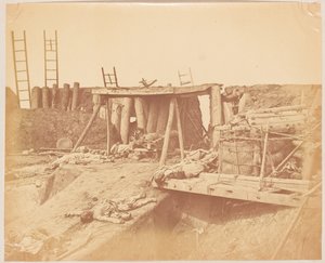 Interior do Forte de Taku de Felice (1825-c.1908) Beato