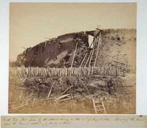 North Taku Fort, 21 de agosto de 1860 (foto p/b) de Felice Beato