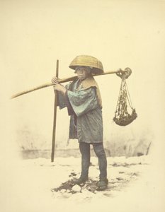 [Um trabalhador contratado japonês]. de Felice Beato