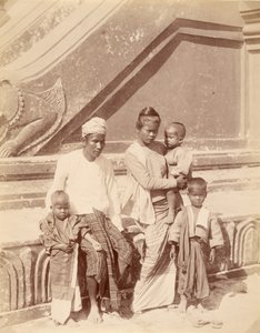 Família birmanesa de Felice Beato