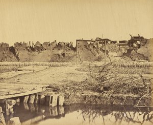 Exterior do Forte Norte mostrando a entrada inglesa 21 de agosto de 1860 de Felice Beato
