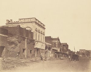 [Casa em que o rei estava confinado no palácio] de Felice Beato