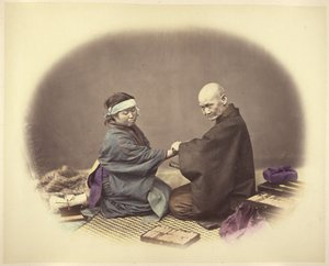 Médico e paciente japoneses de Felice Beato