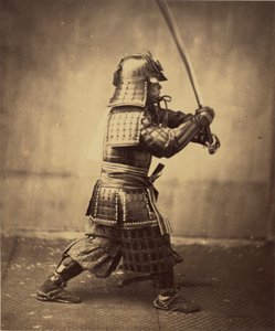 Guerreiro japonês em armadura, 1865-7