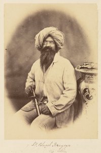 Tenente-coronel Braysyer. [sic] 14º Sikhs de Felice Beato