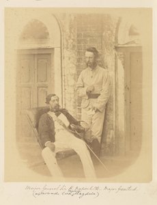 Major-General Sir R. Napier, KCB e Major Greatherd de Felice Beato