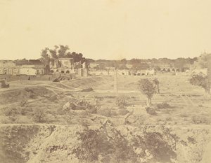 Posição da bateria da alfândega de Felice Beato