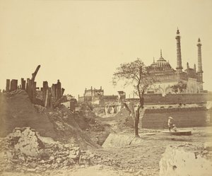 Ruínas de uma bateria de Sepoy de Felice Beato