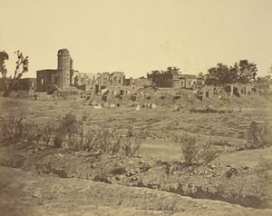 [Ruínas da Residência no lado oposto do Portão da Guarda Bailee] de Felice Beato