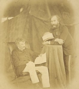 Sir Henry Drury Harness, KCB, Coronel Commandant, Royal Engineers e Coronel Robert Abercromby de Felice Beato