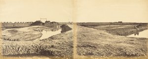 Tangkoo Fort após sua captura, mostrando a entrada francesa e inglesa, 10 de agosto de 1860 de Felice Beato