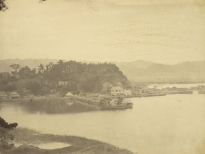 Casa de chá em Kanazawa, Hirakata Bay de Kyurantei de Felice Beato