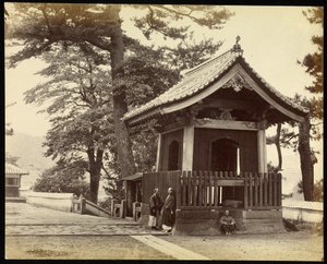 Templo na cidade de Nagasaki de Felice Beato