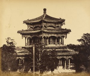 O Grande Palácio Imperial (Yuan Ming Yuan) Antes do Incêndio, Pequim, 18 de outubro de 1860