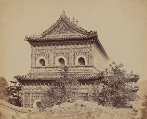 O Grande Palácio Imperial de Porcelana Yuen Min Yuen, Pequim, 18 de outubro de 1860 de Felice Beato