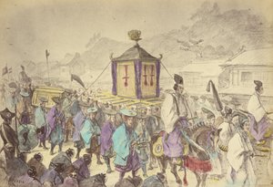 A procissão do Mikado de Felice Beato