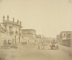 [A estrada pela qual o General Henry Havelock entrou na residência, Lucknow] de Felice Beato