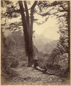 Vista do desfiladeiro de Hakone de Felice Beato