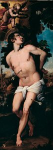 O Martírio de São Sebastião Pintura de Felice Riccio dit Brusasorzi (1539-1605) Coleção Particular do Século XVI de Felice Brusasorci
