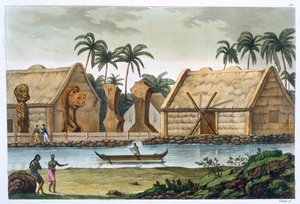‘Tumba de Tamahamah em Kaiakakooa, Ilhas Sandwich’, c1820-1839
