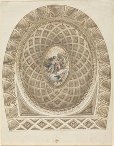 A Cúpula Coffered com Apollo e Phaeton de Felice Giani