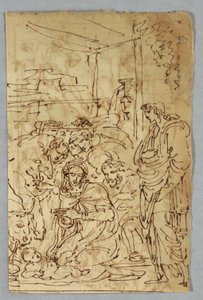 Adoração dos Pastores; Arcangle St. Michael depois de Raphael; Santa Margarida depois de Rafael; Aloof de Wignancourt por Caravaggio; Putti; Estudo do Dilúvio; Verso: Disposição após Volterra; Santa Cecília depois de Rafael; Parte do casamento de Henrique  de Felice Giani