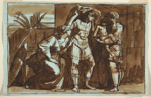 Desenho, O adeus de Heitor a Andrómaca, n.d. de Felice Giani