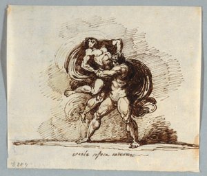 Hércules e Anteu de Felice Giani