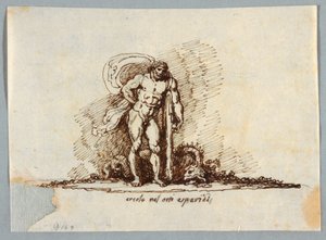 Hércules no Jardim das Hespérides de Felice Giani