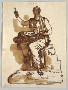 Hygeia, depois de uma estátua antiga na coleção Giustiniani, Roma de Felice Giani