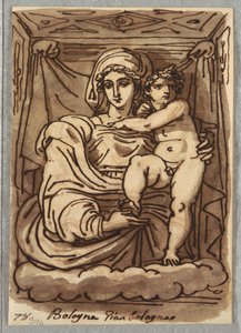 Madonna e criança de Felice Giani