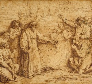 Milagre de São Paulo de Felice Giani