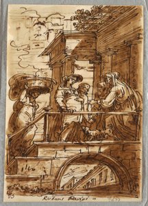 Estudo da Visitação, Depois de Peter Paul Rubens de Felice Giani