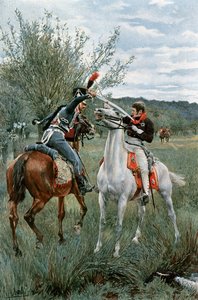 Príncipe Luís da Prússia e sargento Guindey de Felicien baron de Myrbach-Rheinfeld