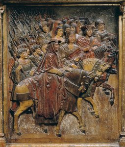 Os Reis Católicos após a conquista de Granada de Felipe Bigarny or Vigarny