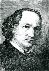 Charles Baudelaire (1821-67) (gravura) (foto a p/b) de Felix (after) Bracquemond
