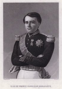 Príncipe Napoleão Bonaparte, filho de Jerônimo, Rei de Vestefália, irmão mais novo do Imperador Napoleão I (gravura)
