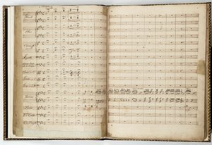 Partitura manuscrita de "Sonho de uma noite de verão", de Felix Mendelssohn de Felix Bartholdy Mendelssohn
