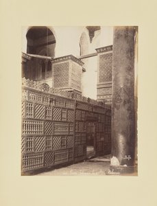 Cairo - Interior da mesquita do sultão Qalawun de Félix Bonfils