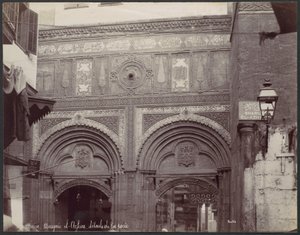 Cairo. Mesquita de El-Arhar, detalhes da porta