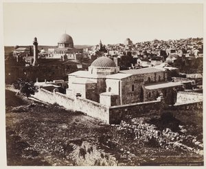Igreja de Santa Ana, vista geral de Jerusalém #255 de Félix Bonfils