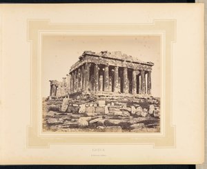 Grécia: O Partenon, em Atenas de Félix Bonfils