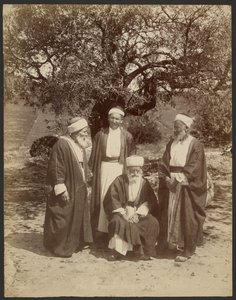 Grupo de xeques drusos: monte Carmelo de Félix Bonfils