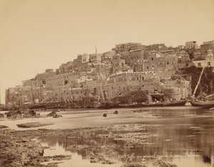 Jaffa, vista geral do mar - Palestina de Félix Bonfils