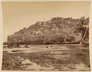 Jafa, vista geral tomada do mar, Palestina de Félix Bonfils