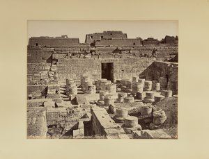 Medinet Abu. Sala hipostila do Grande Templo (Egito)