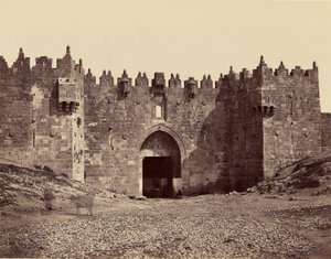 Porta de Damasco - Jerusalém de Félix Bonfils