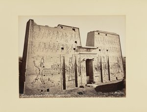 Pilone do templo de Edfu (Egito) de Félix Bonfils