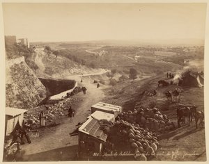 Estrada para Belém, vista da Porta de Jafa, Jerusalém