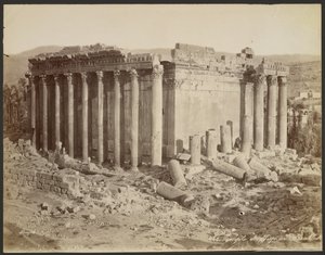 Templo de Júpiter, Baalbek de Félix Bonfils